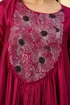Aakaar_Pink Matka Silk Tunic And Draped Skirt Set _at_Aza_Fashions