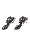 Sangeeta Boochra_Blue Handcrafted Silver Earrings _Online_at_Aza_Fashions