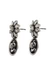 Buy_Sangeeta Boochra_Silver Plated Stones Kundan Handcrafted Earrings _Online_at_Aza_Fashions