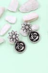 Buy_Sangeeta Boochra_Silver Plated Stones Kundan Handcrafted Earrings _at_Aza_Fashions