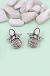 Buy_Sangeeta Boochra_White Silver Handcrafted Earrings _at_Aza_Fashions