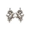 Shop_Sangeeta Boochra_Silver Plated Stones Handcrafted Kundan Stud Earrings _at_Aza_Fashions