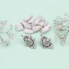 Buy_Sangeeta Boochra_Silver Plated Stones Handcrafted Kundan Stud Earrings _at_Aza_Fashions