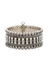 Sangeeta Boochra_Designer Silver Kundan Bangle _Online_at_Aza_Fashions