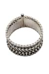 Sangeeta Boochra_Timeless Silver Kundan Bangle _Online_at_Aza_Fashions