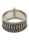 Sangeeta Boochra_Radiant Splendor Handcrafted Silver Bangle _Online_at_Aza_Fashions