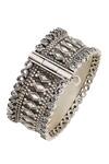 Buy_Sangeeta Boochra_Radiant Splendor Handcrafted Silver Bangle _Online_at_Aza_Fashions