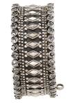 Shop_Sangeeta Boochra_Radiant Splendor Handcrafted Silver Bangle _Online_at_Aza_Fashions