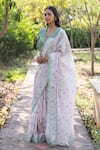 Shop_Surmaye_Pink Embroidery Wildflower Kiss Saree 