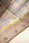 Shop_Surmaye_Light Beige Handwoven Jamdani Saree _Online_at_Aza_Fashions