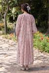 Surmaye_Wildflower Kiss Pink Midi Dress _Online_at_Aza_Fashions