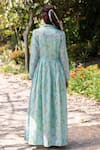 Surmaye_Woodsong Blue Floral Maxi Dress _Online_at_Aza_Fashions