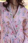 Shop_Surmaye_Woodsong Pink Handloom Maxi Dress _Online_at_Aza_Fashions