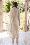 Shop_Surmaye_Light Beige Handloom Cotton Kurta Set _at_Aza_Fashions