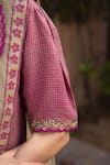 Buy_Surmaye_Sweet Caress Embroidered Pink Blouse _Online_at_Aza_Fashions