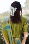 Shop_Surmaye_Whispering Ivy Green Blouse _at_Aza_Fashions