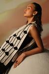 Buy_Vanshika Agarwal Label_Black And White Designer Midi Dress Set _Online_at_Aza_Fashions