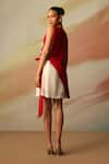 Shop_Vanshika Agarwal Label_Red Embellished Designer Dress _at_Aza_Fashions