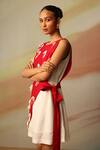 Buy_Vanshika Agarwal Label_Red Embellished Designer Dress _Online_at_Aza_Fashions