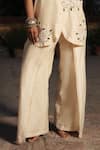 Midushi Bajoria_Off White Silk Chanderi Kurta Set _Online