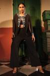 Shop_Midushi Bajoria_Designer Black Pant Set _Online_at_Aza_Fashions