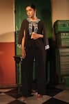 Buy_Midushi Bajoria_Designer Black Pant Set _at_Aza_Fashions