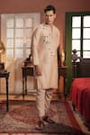 Shop_Midushi Bajoria_Cream Silk Chanderi Embroidered Kurta Set 