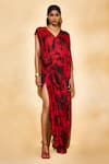 Buy_Echostudio_Red Rayan Maxi Dress _at_Aza_Fashions