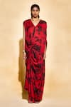 Shop_Echostudio_Red Rayan Maxi Dress _Online_at_Aza_Fashions