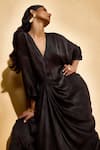 Buy_Echostudio_Black Designer Ash Midi Dress _Online_at_Aza_Fashions