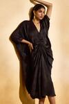 Shop_Echostudio_Black Designer Ash Midi Dress _Online_at_Aza_Fashions