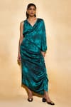 Buy_Echostudio_Green Inka Midi Dress _at_Aza_Fashions