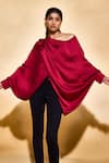 Buy_Echostudio_Red Designer Layla Top _at_Aza_Fashions