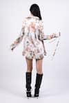 Shop_AK-OK_Multi Color Satin Collared Printed Shirt _at_Aza_Fashions