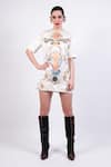Buy_AK-OK_Multi Color Satin Dress _at_Aza_Fashions