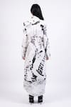 Shop_AK-OK_Black And White Abstract Print Shirt Dress _at_Aza_Fashions