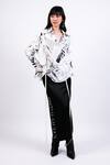 Buy_AK-OK_Black Satin Long Skirt _at_Aza_Fashions