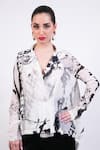 Shop_AK-OK_Black And White Silk Shirt Pant Set _Online_at_Aza_Fashions