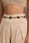 Tarun Tahiliani_Midnight Onyx Chain Belt _Online_at_Aza_Fashions
