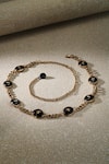 Shop_Tarun Tahiliani_Midnight Onyx Chain Belt _at_Aza_Fashions