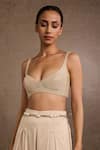 Buy_Tarun Tahiliani_Ivory-gold Chain Belt _at_Aza_Fashions