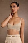 Buy_Tarun Tahiliani_Ivory-gold Chain Belt _Online_at_Aza_Fashions