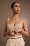 Tarun Tahiliani_Midnight Onyx Chain Belt _Online_at_Aza_Fashions