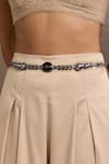 Buy_Tarun Tahiliani_Midnight Onyx Chain Belt _Online_at_Aza_Fashions