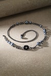 Shop_Tarun Tahiliani_Midnight Onyx Chain Belt _at_Aza_Fashions