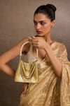 Tarun Tahiliani_Gold Chainmail Handbag _Online_at_Aza_Fashions