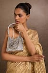Tarun Tahiliani_Silver Chainmail Handbag _Online_at_Aza_Fashions
