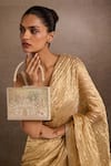 Tarun Tahiliani_Ivory Embellished Clutch _at_Aza_Fashions