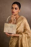 Shop_Tarun Tahiliani_Ivory Embellished Clutch 