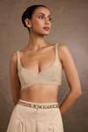 Buy_Tarun Tahiliani_Gold Jewel Belt _Online_at_Aza_Fashions